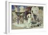 An Arab Street Scene-Carl Friedrich Heinrich Werner-Framed Giclee Print