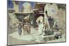 An Arab Street Scene-Carl Friedrich Heinrich Werner-Mounted Giclee Print