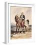 An Arab Warrior on Horseback in a Landscape-Eugene Delacroix-Framed Giclee Print