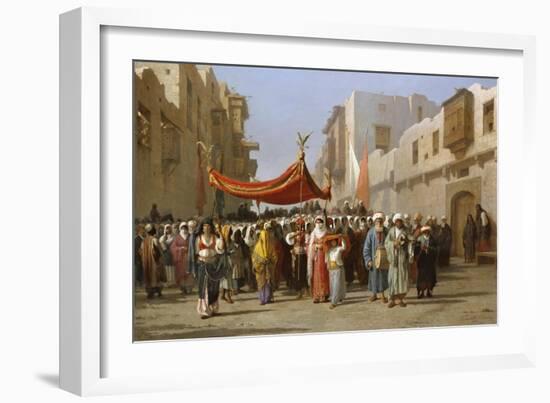 An Arab Wedding Procession, 1888-Vincenzo Marinelli-Framed Giclee Print