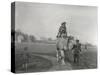 An Arabian Camel Taking a Pair of Children for a Ride at Zsl Whipsnade, March 1932-Frederick William Bond-Stretched Canvas