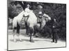 An Arabian Camel with Keeper Being Ridden by Two Children-Frederick William Bond-Mounted Photographic Print