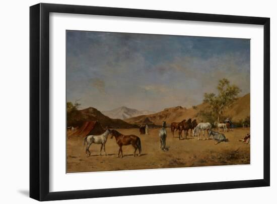 An Arabian Camp, 1873-Eugene Fromentin-Framed Giclee Print