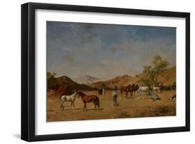 An Arabian Camp, 1873-Eugene Fromentin-Framed Giclee Print