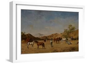 An Arabian Camp, 1873-Eugene Fromentin-Framed Giclee Print