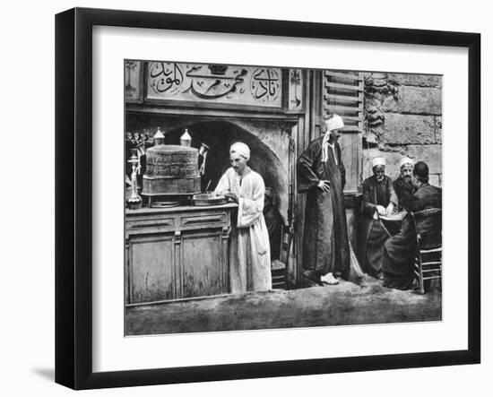 An Arabian Coffee House, Cairo, Egypt, C1920S-null-Framed Giclee Print