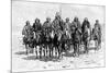 An Araucanian (Mapuch) Chief and His Staff, Chile and Argentina, 1895-null-Mounted Giclee Print