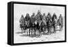 An Araucanian (Mapuch) Chief and His Staff, Chile and Argentina, 1895-null-Framed Stretched Canvas
