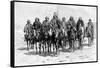 An Araucanian (Mapuch) Chief and His Staff, Chile and Argentina, 1895-null-Framed Stretched Canvas