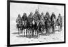 An Araucanian (Mapuch) Chief and His Staff, Chile and Argentina, 1895-null-Framed Giclee Print