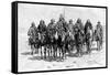 An Araucanian (Mapuch) Chief and His Staff, Chile and Argentina, 1895-null-Framed Stretched Canvas