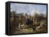 An Arbitary Dog-Jan Mari Henri Ten Kate-Framed Stretched Canvas