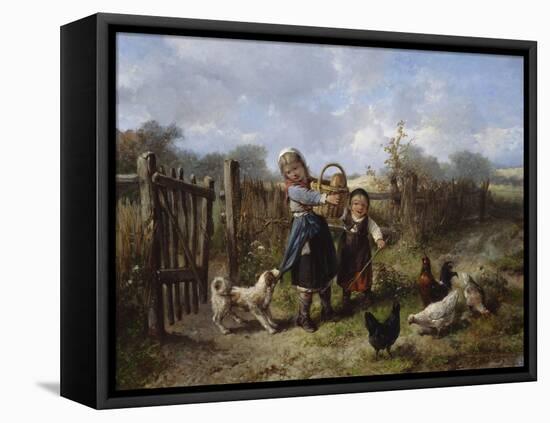 An Arbitrary Dog-Jan Mari Henri Ten Kate-Framed Stretched Canvas