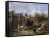 An Arbitrary Dog-Jan Mari Henri Ten Kate-Framed Stretched Canvas