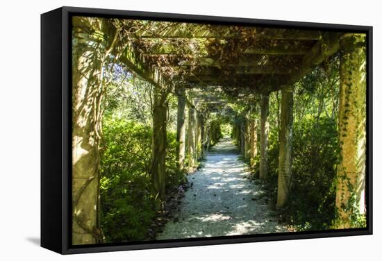 An Arbored Pathway-Alan Hausenflock-Framed Stretched Canvas