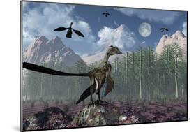 An Archaeopteryx Standing at the Edge of a Forest-Stocktrek Images-Mounted Premium Giclee Print