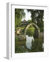 An Arched Bridge at Yuanmingyuan, Beijing, China-Kober Christian-Framed Photographic Print