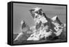 An arched iceberg floating in Gerlache Strait, Antarctica.-Paul Souders-Framed Stretched Canvas