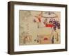 An Archery Contest, Late 18th Century, (Colour on Silk)-null-Framed Premium Giclee Print