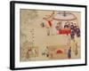 An Archery Contest, Late 18th Century, (Colour on Silk)-null-Framed Giclee Print