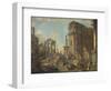 An Architectural Capriccio with the Arch of Constantine-Giovanni Paolo Pannini-Framed Giclee Print