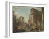 An Architectural Capriccio with the Arch of Constantine-Giovanni Paolo Pannini-Framed Giclee Print