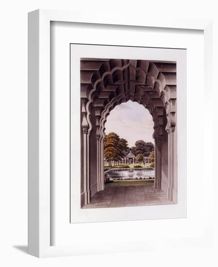 An Architectural Design with Garden, 1821-1822-Humphry Repton-Framed Giclee Print