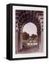 An Architectural Design with Garden, 1821-1822-Humphry Repton-Framed Stretched Canvas