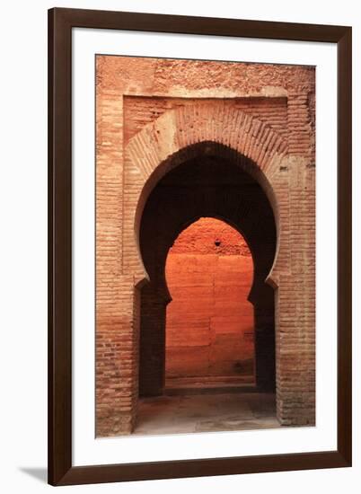 An Archway Inside the Alhambra, UNESCO World Heritage Site, Granada, Andalusia, Spain, Europe-David Pickford-Framed Photographic Print