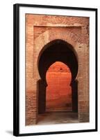 An Archway Inside the Alhambra, UNESCO World Heritage Site, Granada, Andalusia, Spain, Europe-David Pickford-Framed Photographic Print