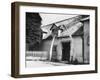 An Archway Made of Whale Bones Outside a Pub Entrance at Great Wrathing, Suffolk, England-null-Framed Photographic Print