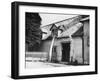 An Archway Made of Whale Bones Outside a Pub Entrance at Great Wrathing, Suffolk, England-null-Framed Photographic Print