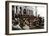 An Argument Before the US Supreme Court, Chief Justice White Presiding, 1910-null-Framed Giclee Print