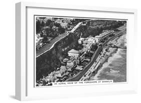 An Arial View of the Foreshore at Shanklin, 1936-null-Framed Giclee Print