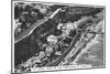 An Arial View of the Foreshore at Shanklin, 1936-null-Mounted Giclee Print