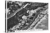 An Arial View of the Foreshore at Shanklin, 1936-null-Stretched Canvas