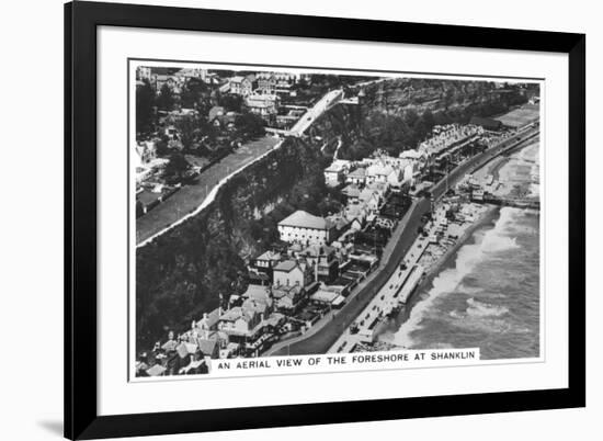 An Arial View of the Foreshore at Shanklin, 1936-null-Framed Giclee Print