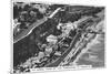 An Arial View of the Foreshore at Shanklin, 1936-null-Mounted Giclee Print