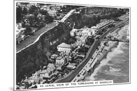 An Arial View of the Foreshore at Shanklin, 1936-null-Mounted Giclee Print