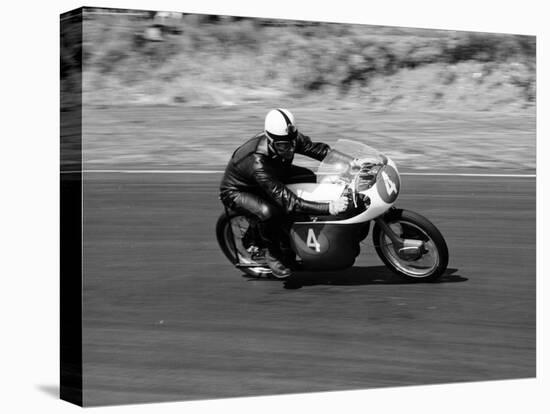 An Ariel 250 Racing at Snetterton, Norfolk, 1962-null-Stretched Canvas