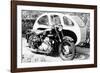 An Ariel Square 4 1000cc, with a Large Sidecar, C1952-null-Framed Photographic Print