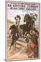 An Arizona Cowboy in Big Tent Theatre Poster-Lantern Press-Mounted Art Print