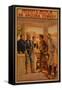 An Arizona Cowboy - Western Play Poster-Lantern Press-Framed Stretched Canvas