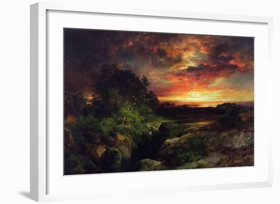 An Arizona Sunset Near the Grand Canyon, 1898-Thomas Moran-Framed Giclee Print