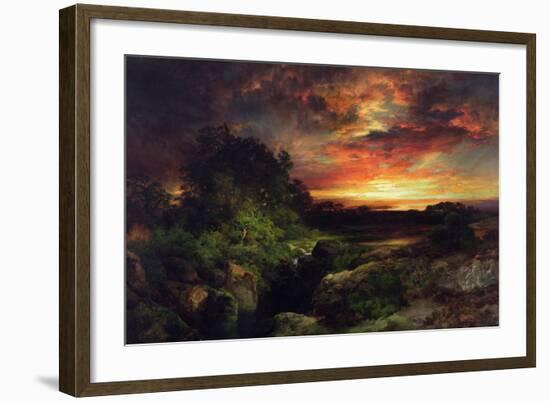 An Arizona Sunset Near the Grand Canyon, 1898-Thomas Moran-Framed Giclee Print