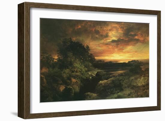 An Arizona Sunset near the Grand Canyon, 1898-Thomas Moran-Framed Art Print