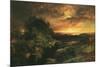 An Arizona Sunset near the Grand Canyon, 1898-Thomas Moran-Mounted Premium Giclee Print