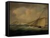 An Armed Cutter off the Coast-Thomas Buttersworth-Framed Stretched Canvas