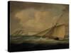 An Armed Cutter off the Coast-Thomas Buttersworth-Stretched Canvas