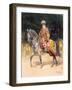 An Armed Warrior Mounted on a Turkoman Horse: Harness Etc, a Folio from Oriental Arms and Armour,…-null-Framed Giclee Print